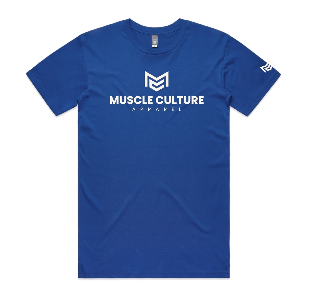 Royal blue mens staple tee