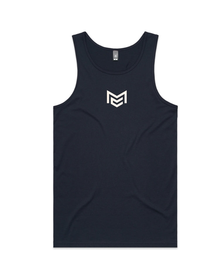 Navy mens lowdown singlet